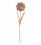 Large Bronze Metal Flower Stake