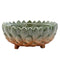 Green/Brown Cactus Footed Bowl