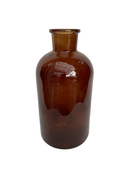 6.25-9" Amber Apothecary Vase