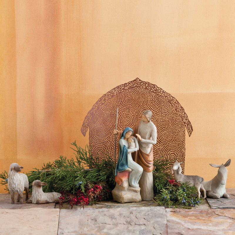 "Sheltering Animals for The Holy Family" Nativity Collection Willow Tree® Figurine