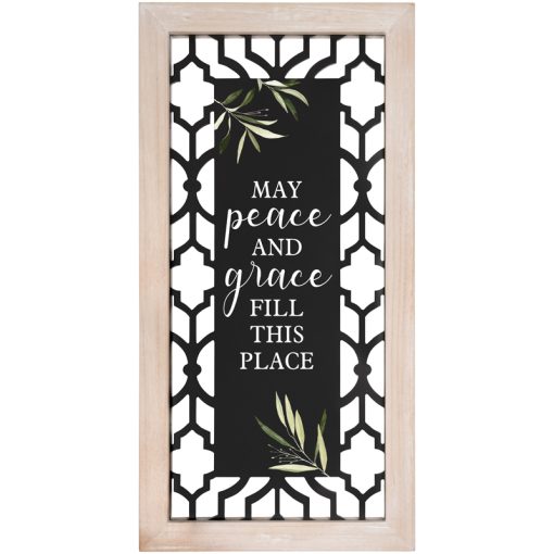 "Peace & Grace" Framed Wall Décor