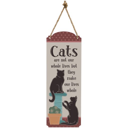 18" 'Cats' Metal Wall Decor