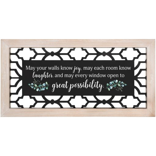 "Great Possibility" Framed Wall Décor