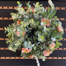 10.5" Coreopsis and Eucalyptus Mix Mini Wreath