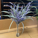 19" Lavender and Spike Grass Bush