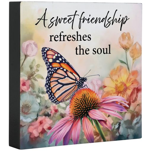 "Sweet Friendship" Square Sitter Plaque