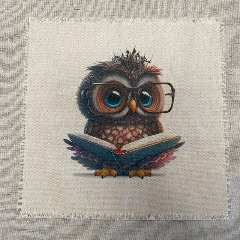 Owl With Glasses Tote Bag