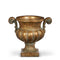 9.75" Distressed Gold Handled Urn