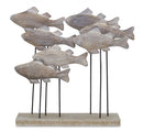 9.75" Fish School Figurine