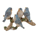 11" Birds on Branch Resin Figurine