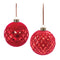 Red Faceted Glass Ornament