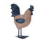 9" Woven Motif Chicken Figurine