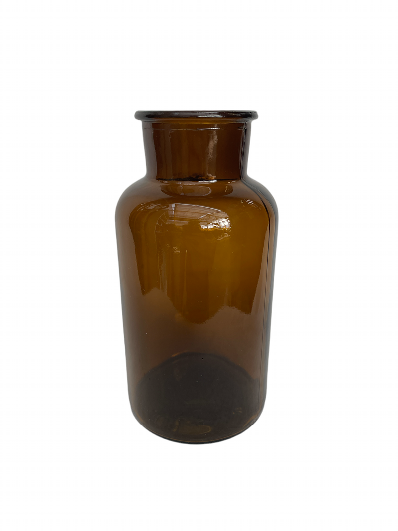 6.25-9" Amber Apothecary Vase