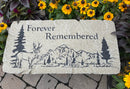 "Forever Remembered" Mountain Stone Bench