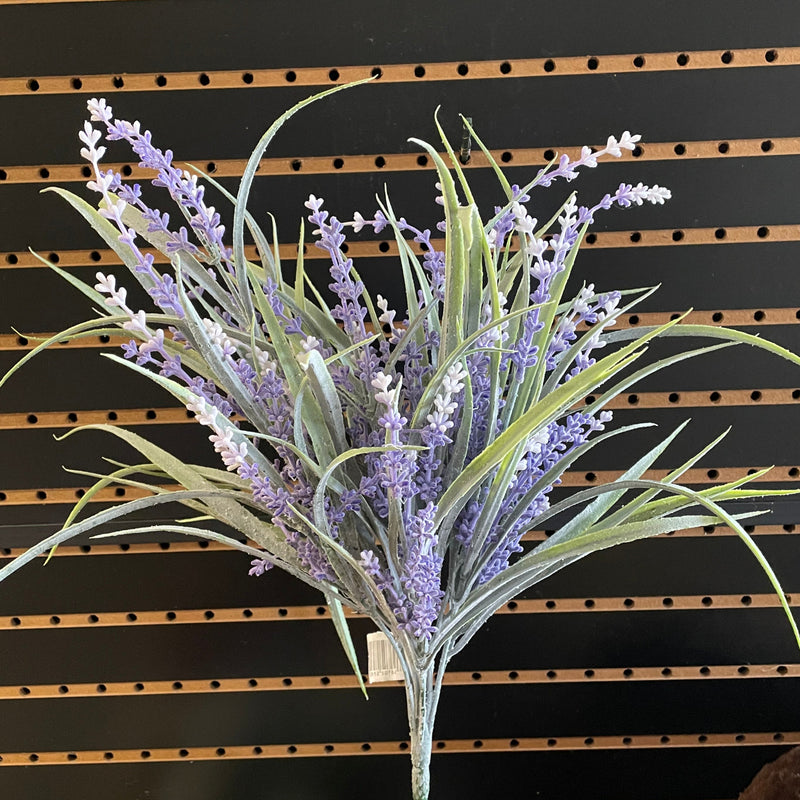 19" Lavender and Spike Grass Bush