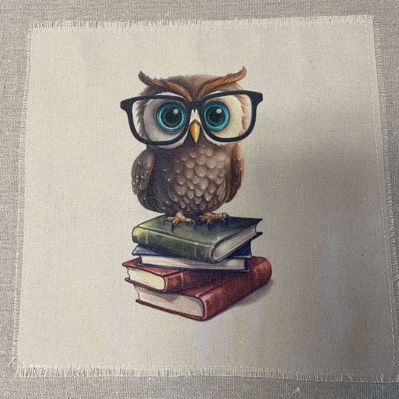 Owl With Glasses Tote Bag