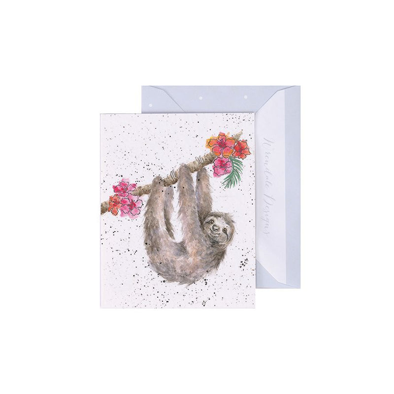 'Hanging Around' Sloth Gift Enclosure Card