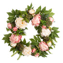 24" Peony Mix Wreath