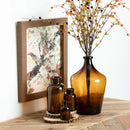 4.25-8.25" Amber Apothecary Vase