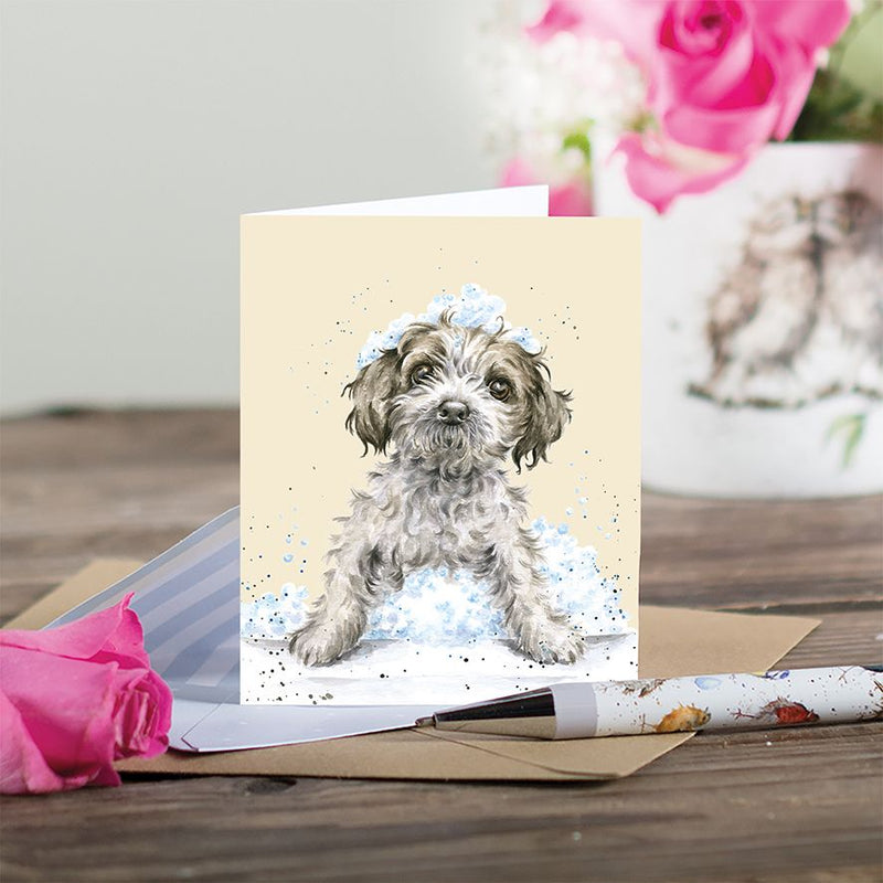 'Birthday Bubbles' Dog Gift Enclosure Card