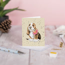 'Just For You' Basset Hound Gift Enclosure Card