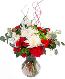 'Jolly Red and White Christmas' Floral Arrangement