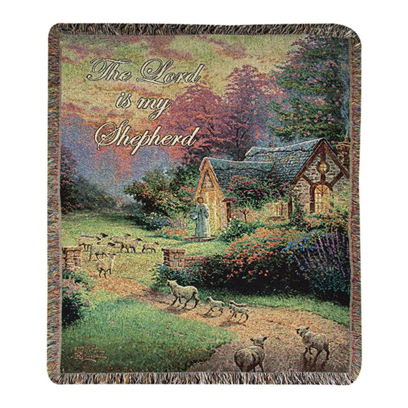 "Good Shepherd's Cottage" Tapestry Throw