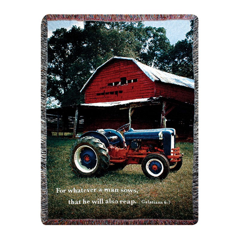 "Mill Spring Farm" Tapestry Throw