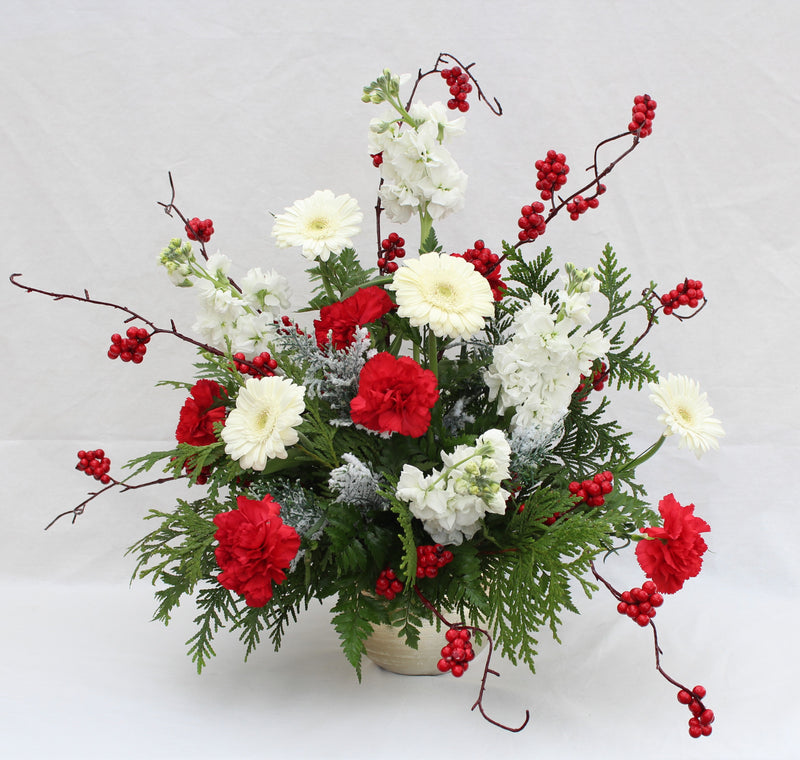 'Peppermint Stick' Flower Arrangement