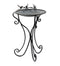 Scrollwork Galvanized Bird Bath